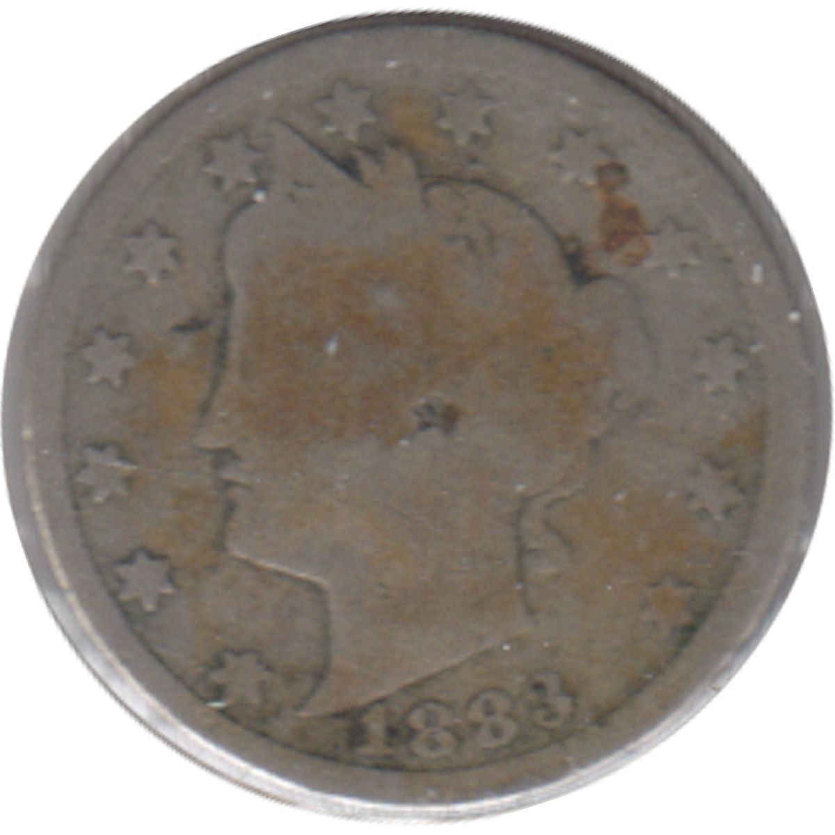 1883 With Cents USA Nickel About Good (AG3)
