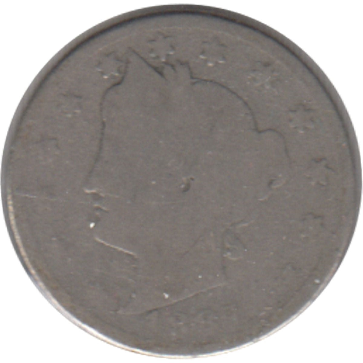 1887 USA Nickel About Good (AG3)
