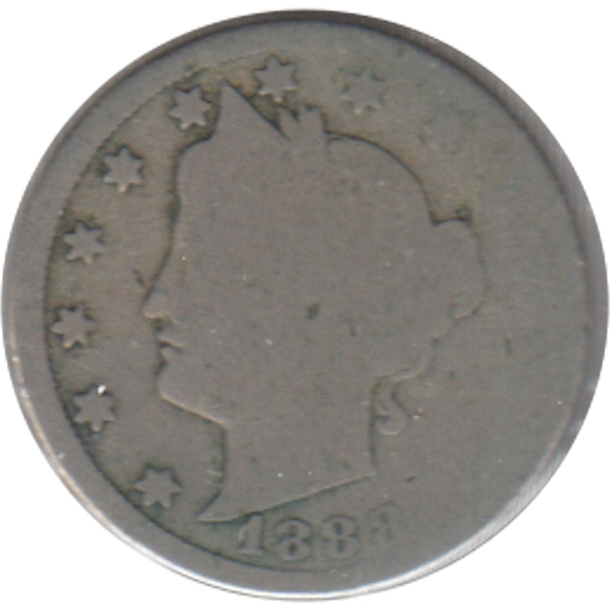 1888 USA Nickel Poor