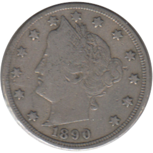 1890 USA Nickel VG-F (VG-10)
