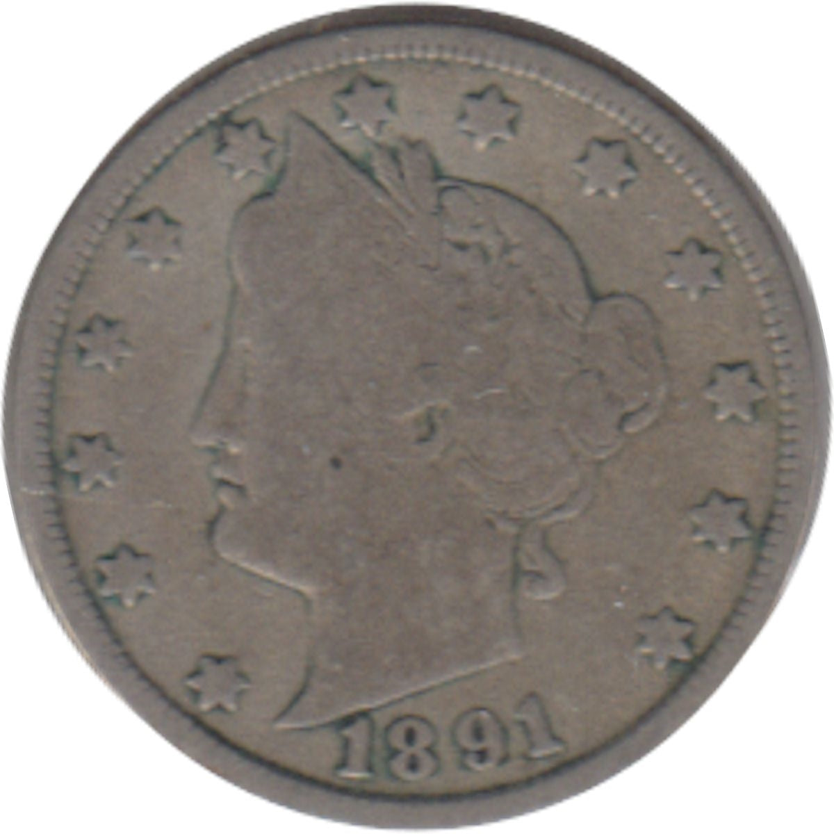 1891 USA Nickel G-VG (G6)