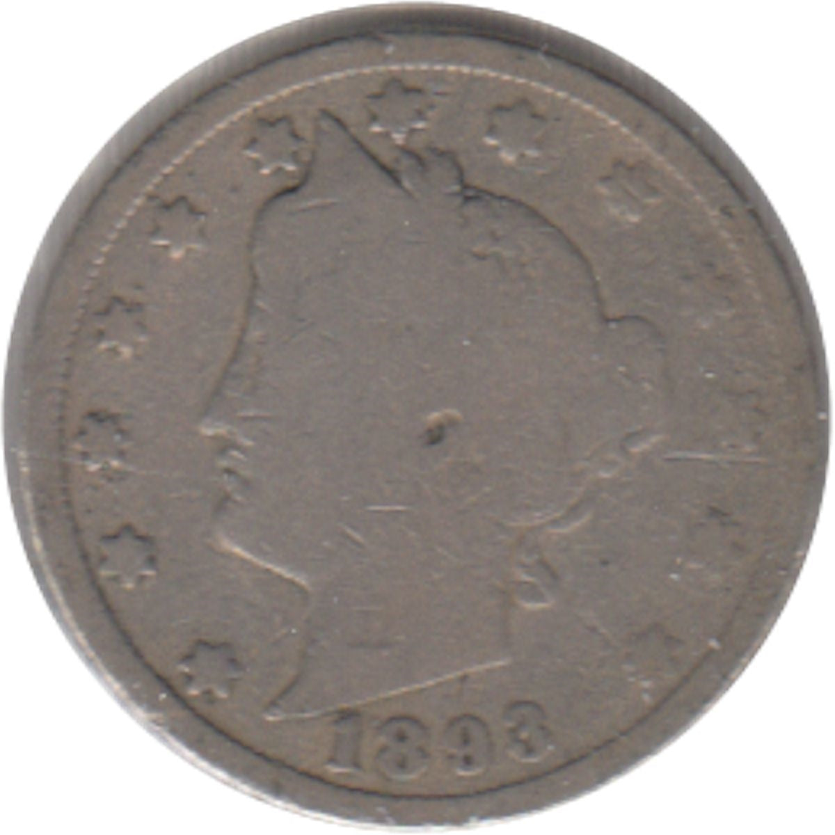 1893 USA Nickel Good (G4)