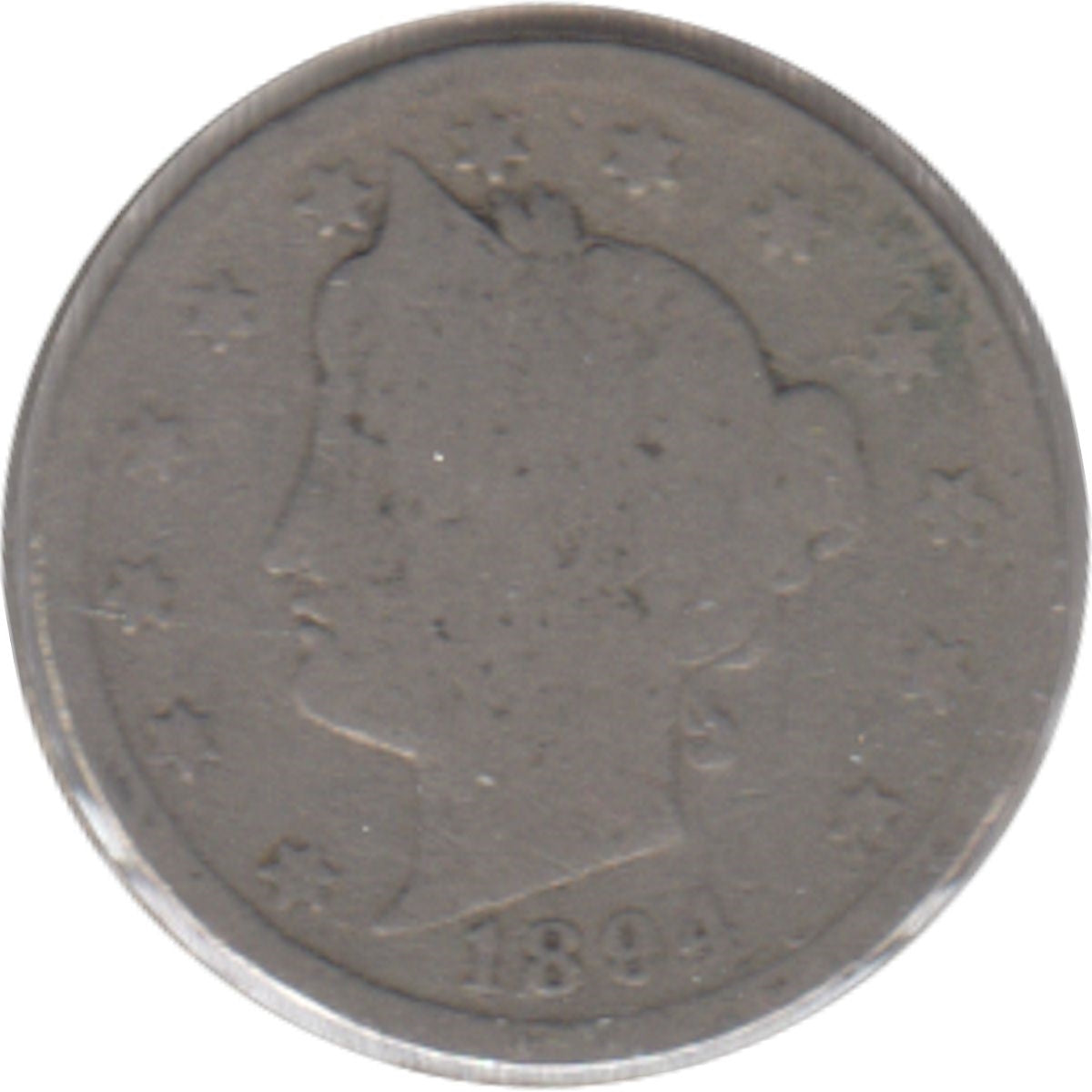 1894 USA Nickel About Good (AG-3)