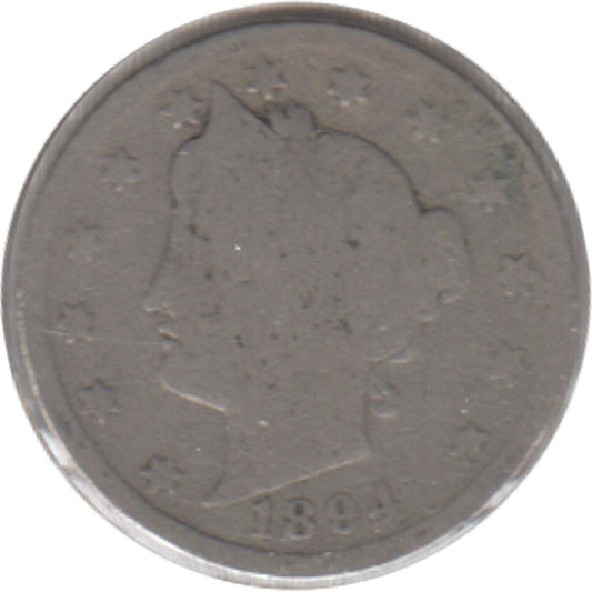 1894 USA Nickel About Good (AG-3)