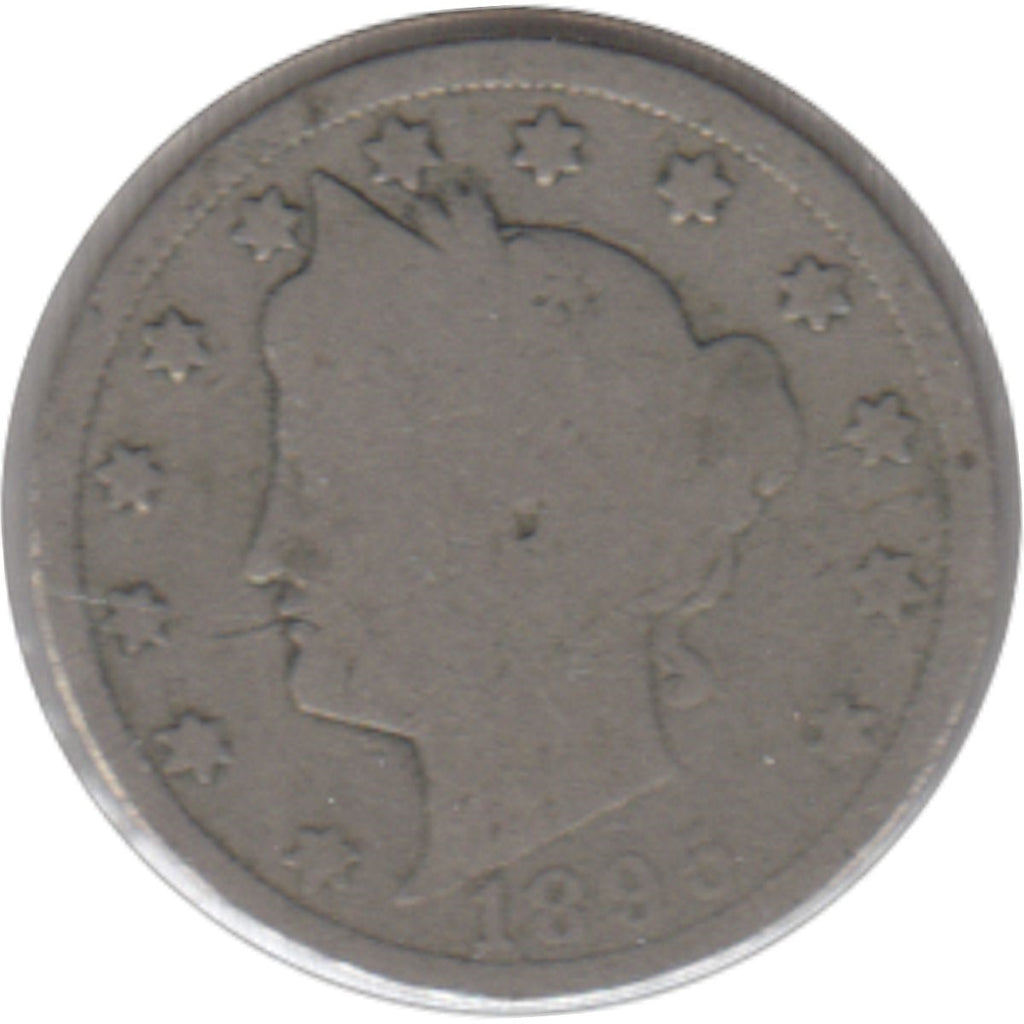 1895 USA Nickel About Good (AG-3)