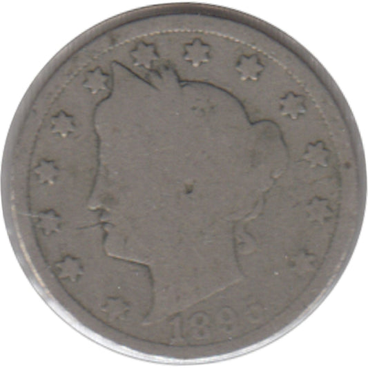 1895 USA Nickel About Good (AG-3)
