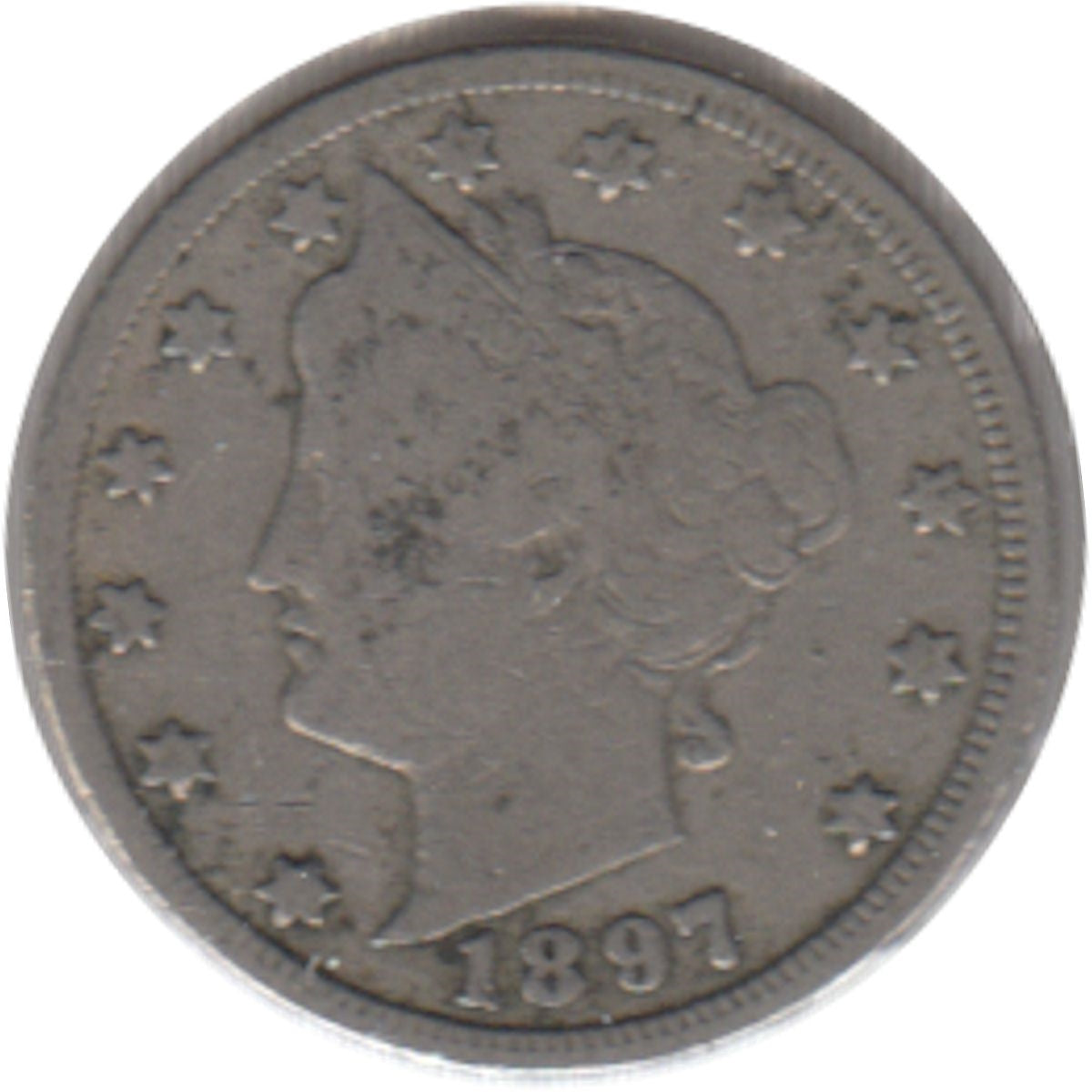 1897 USA Nickel Very Good (VG8)