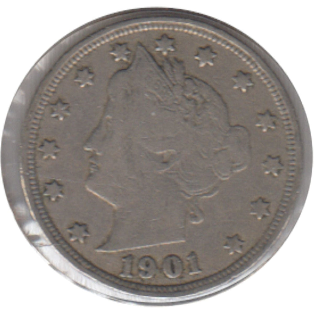 1901 USA Nickel Very Good (VG8)
