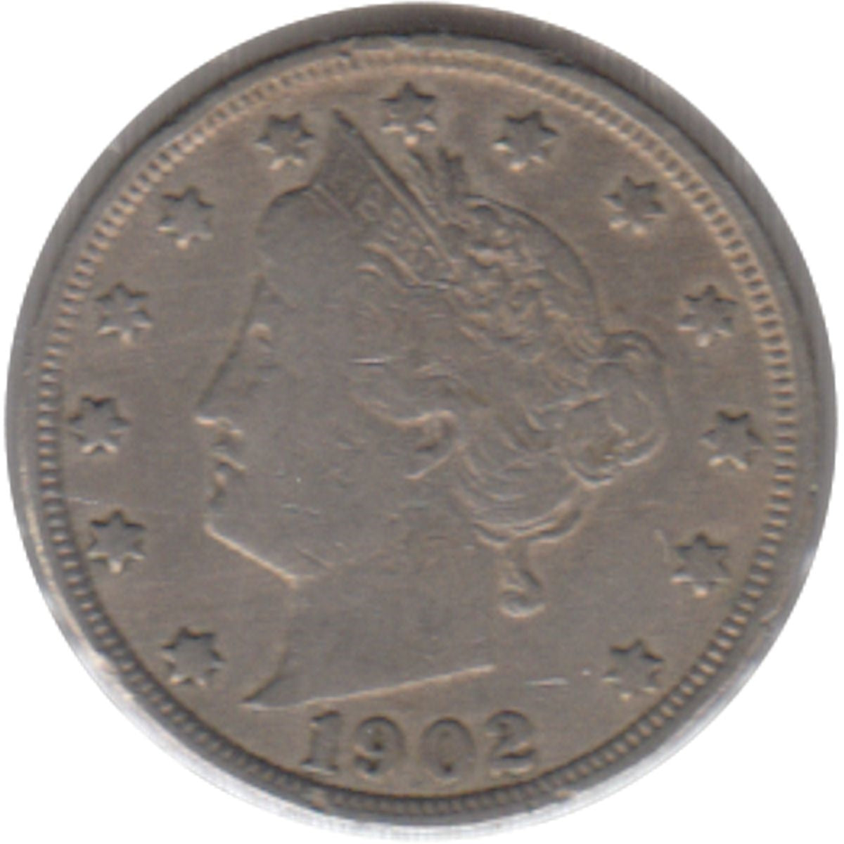 1902 USA Nickel Fine (F12)