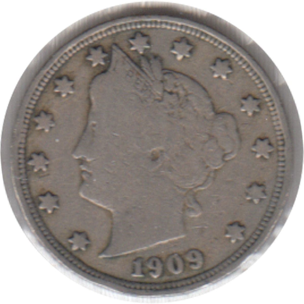 1909 USA Nickel Very Good (VG8)