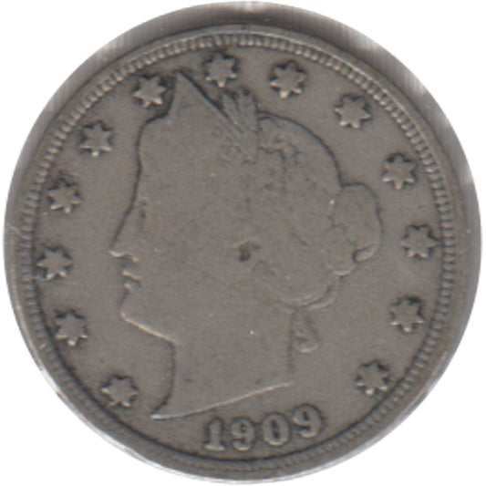 1909 USA Nickel G-VG (G-6)