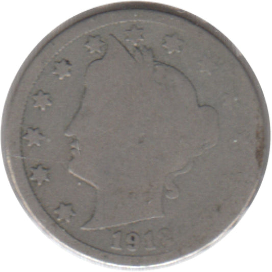 1912 D USA Nickel About Good (AG-3)