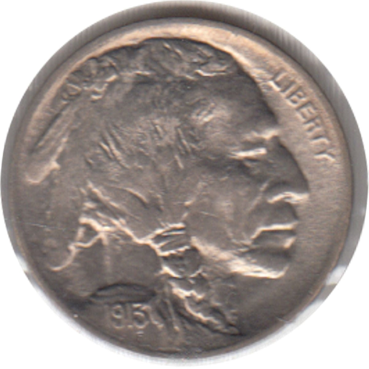 1913 Var. 1 Raised Ground USA Nickel Choice BU (MS64) $