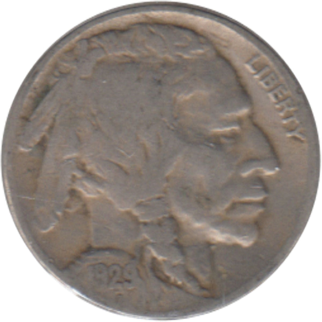1929 D USA Nickel F-VF (F15)