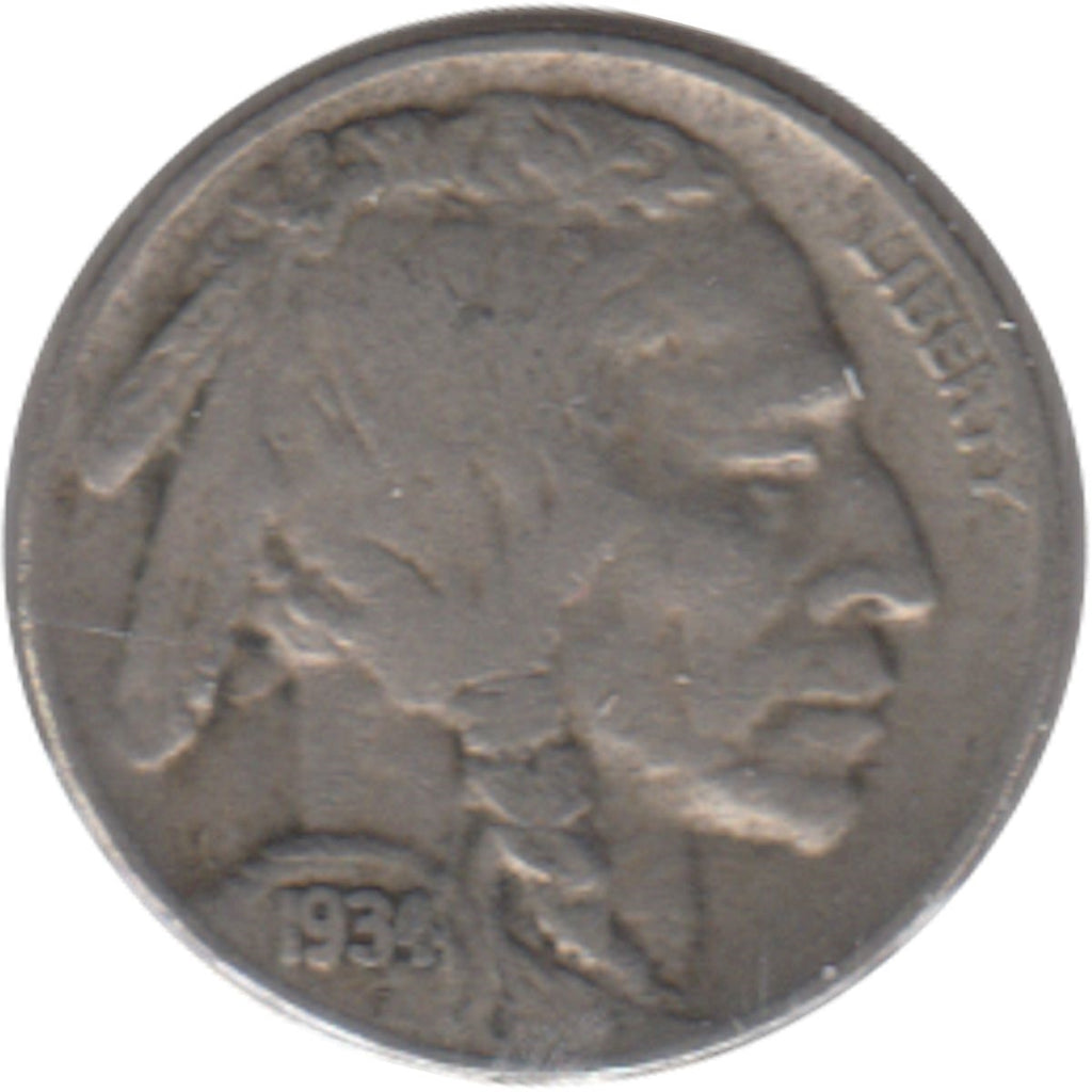 1934 D USA Nickel Very Fine (VF20)