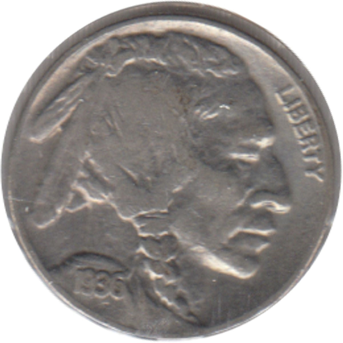 1936 D USA Nickel Extra Fine (EF40)