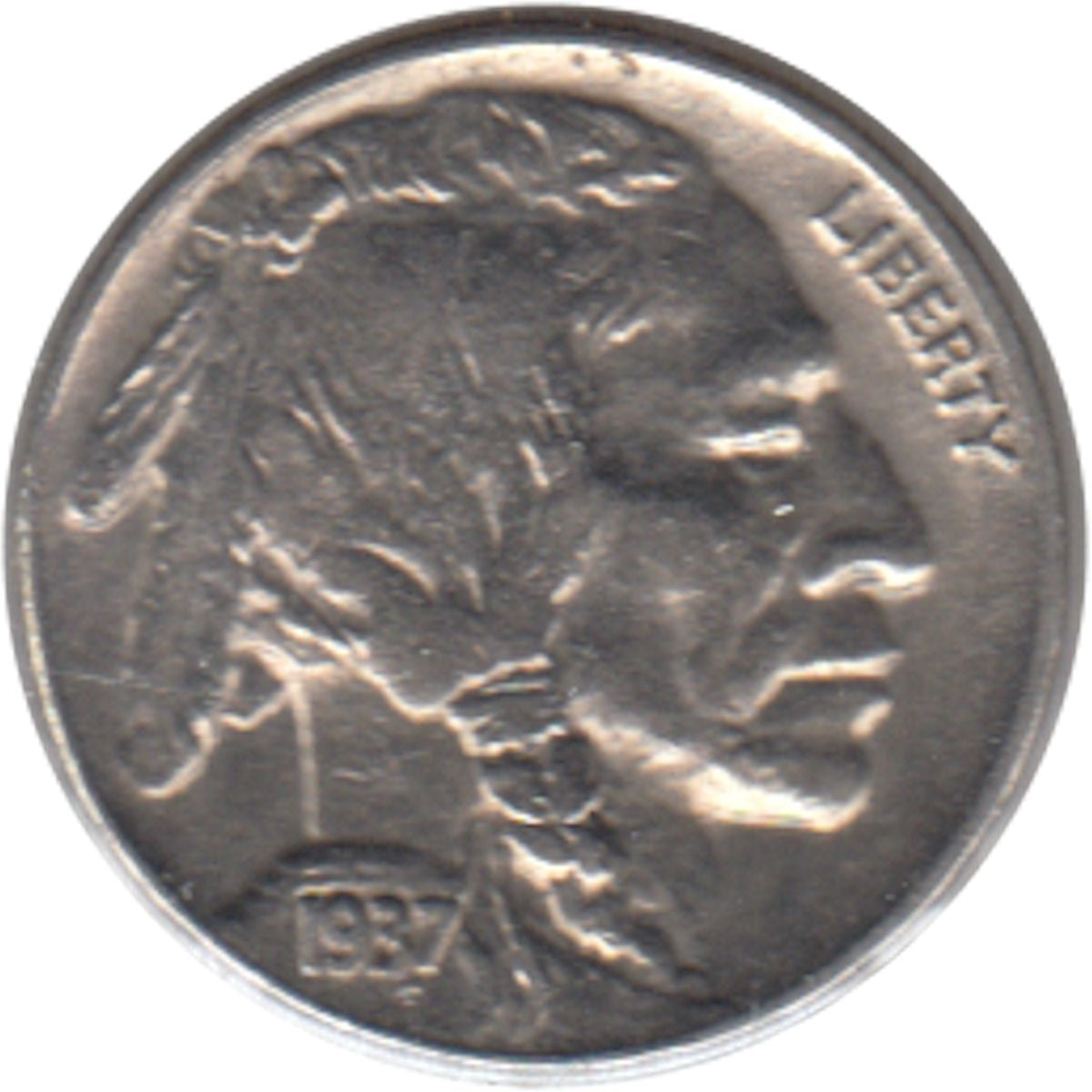 1937 USA Nickel Almost Uncirculated (AU50)