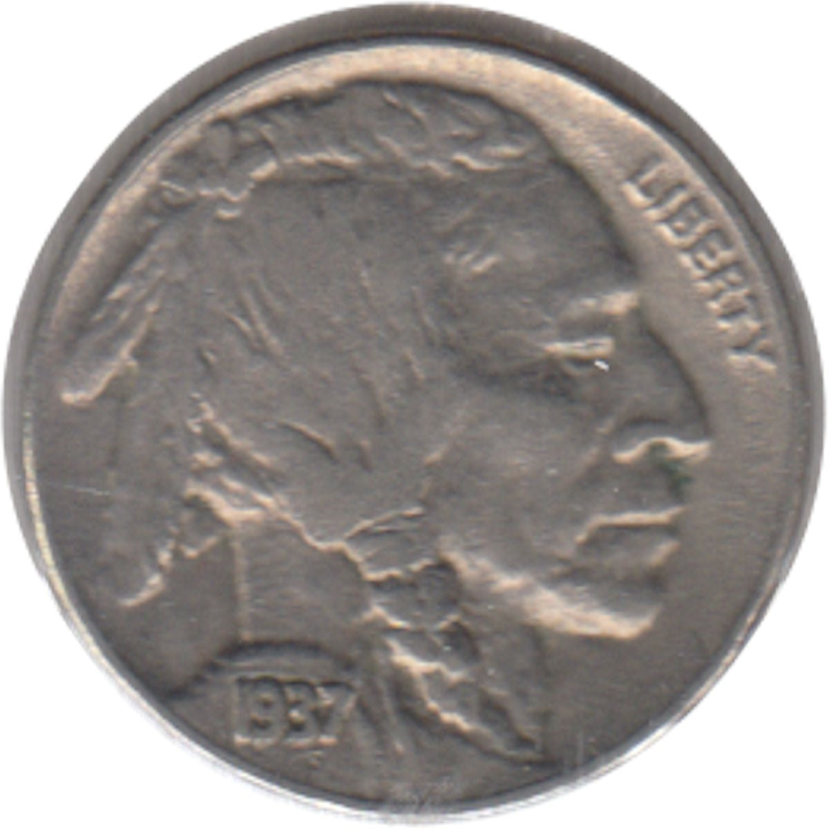 1937 D USA Nickel EF-AU (EF45)