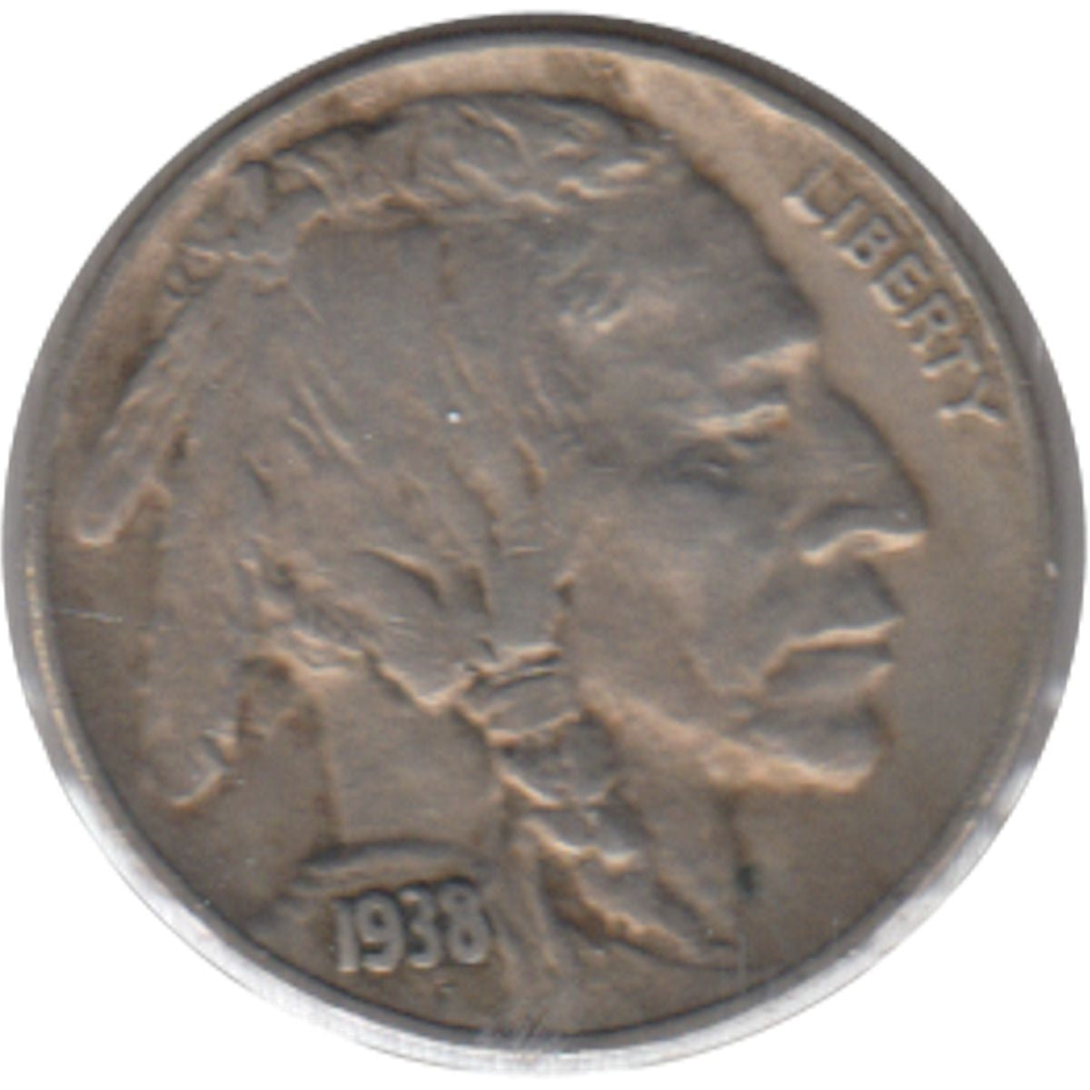 1938 D USA Nickel EF-AU (EF45)