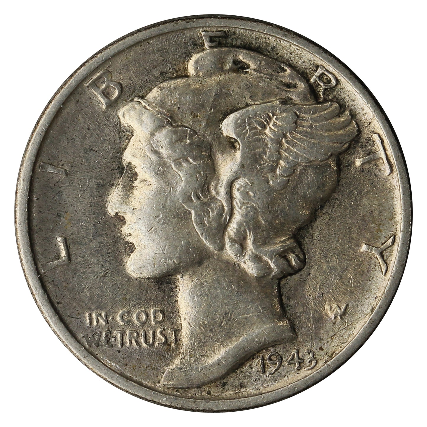 1943 USA Dime EF-AU (EF45)