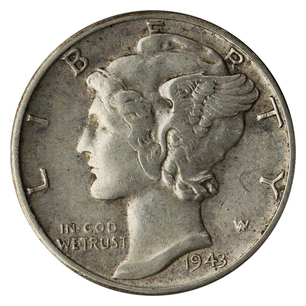 1943 USA Dime Extra Fine (EF40)