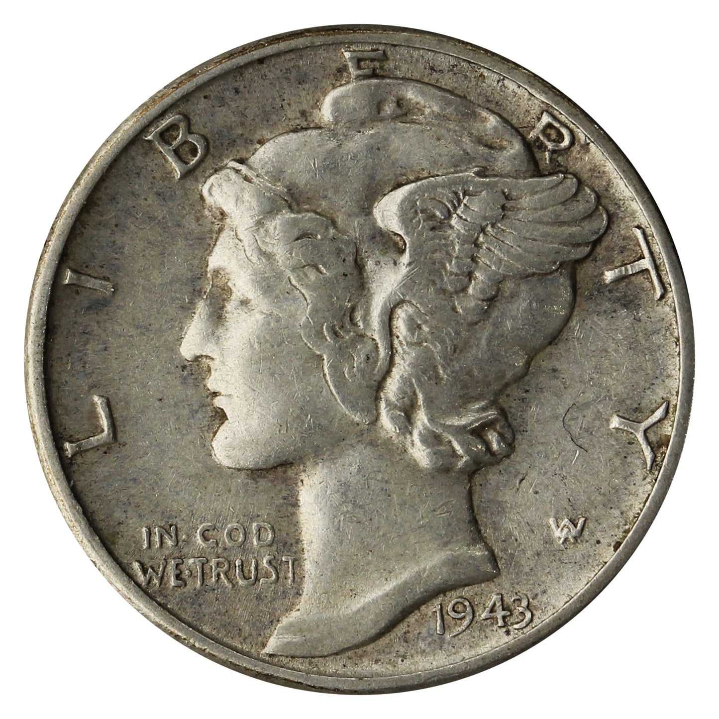 1943 USA Dime Extra Fine (EF40)