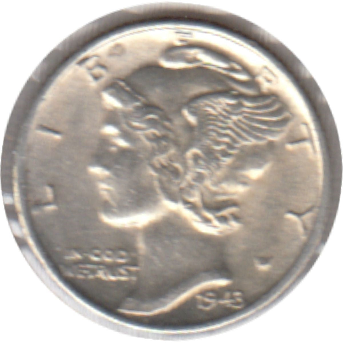 1943 D USA Dime UNC+ (MS62)
