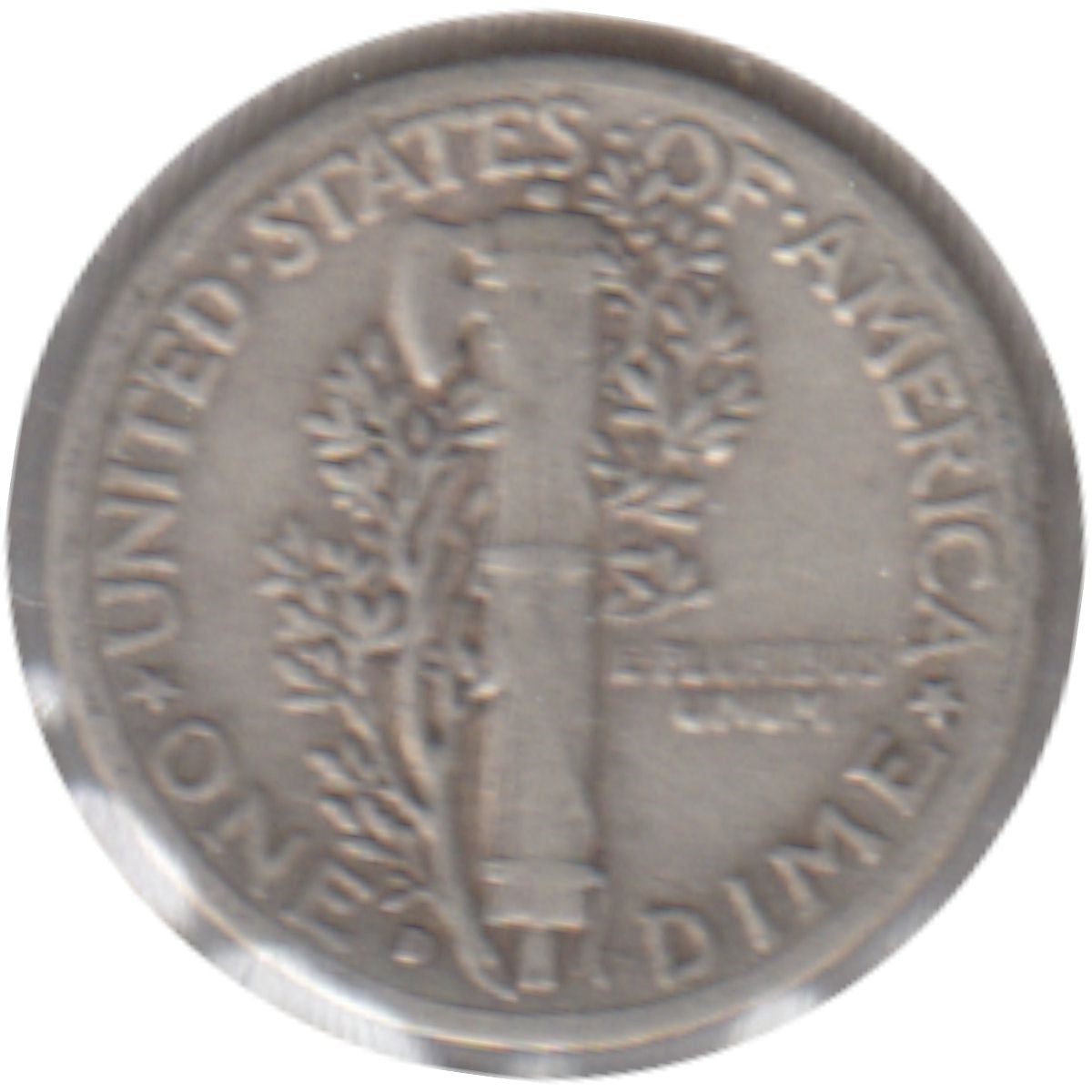 1943 D USA Dime Fine (F12)