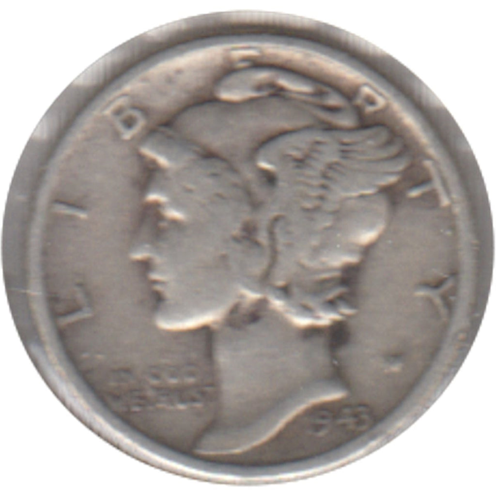 1943 S USA Dime Fine (F12)