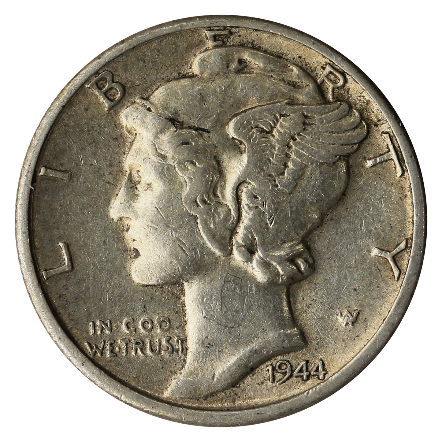 1944 D USA Dime EF-AU (EF-45)