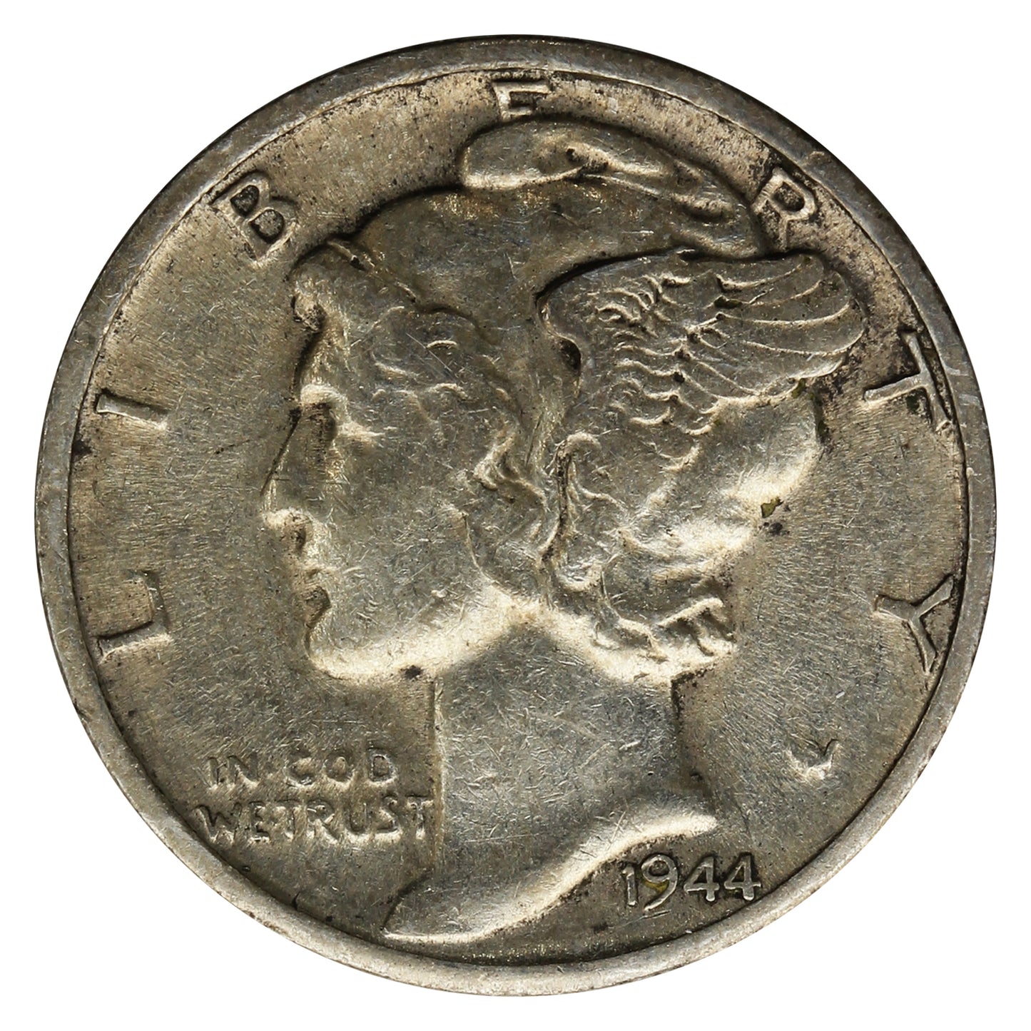 1944 D USA Dime VF-EF (VF-30)
