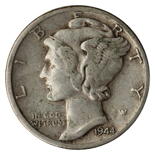 1944 D USA Dime Very Fine (VF-20)