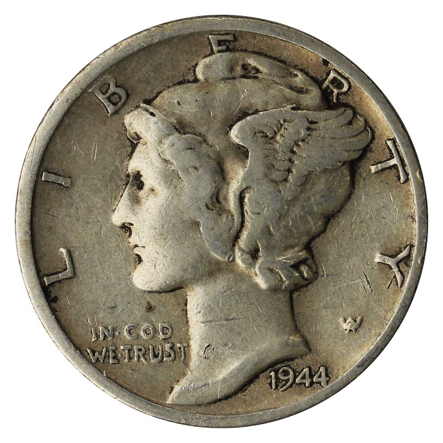 1944 S USA Dime Very Fine (VF20)