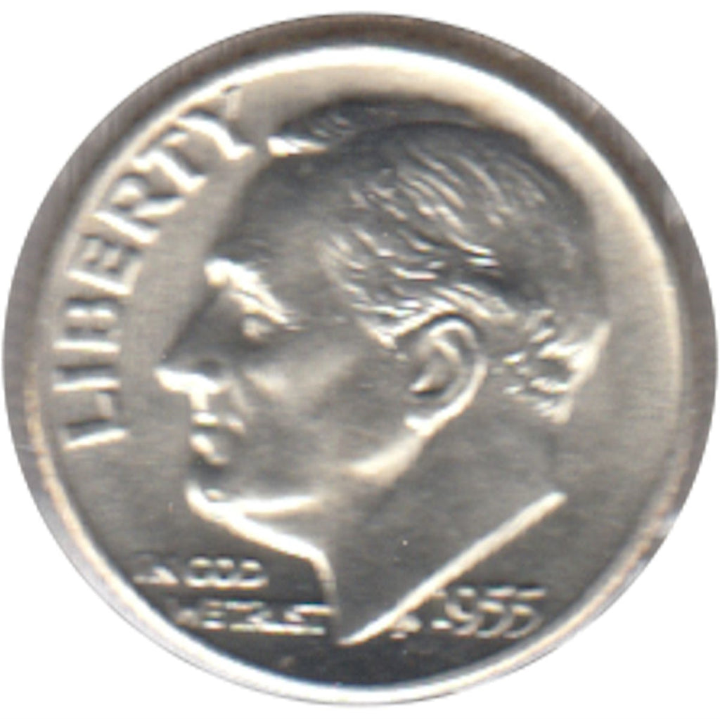 1955 D USA Dime Brilliant Uncirculated (MS63)