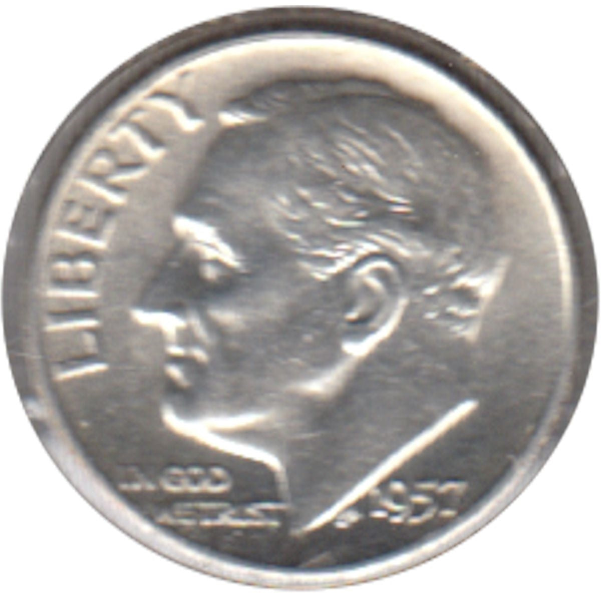 1957 USA Dime Almost Uncirculated (AU50)