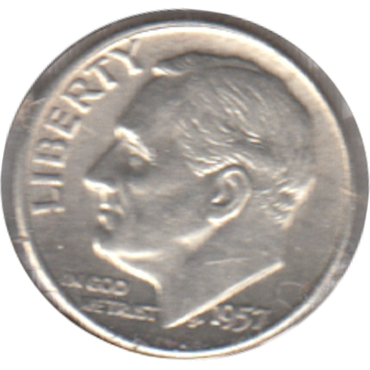 1957 D USA Dime EF-AU (EF45)