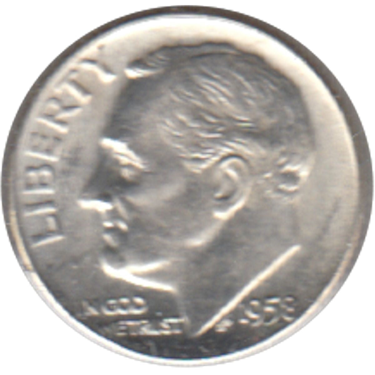 1958 D USA Dime Brilliant Uncirculated (MS63)