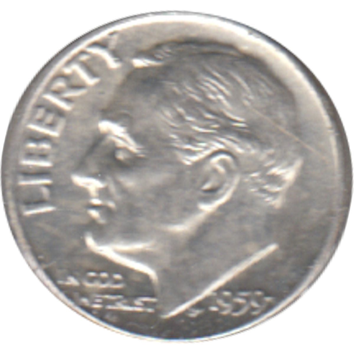 1959 D USA Dime UNC+ (MS62)