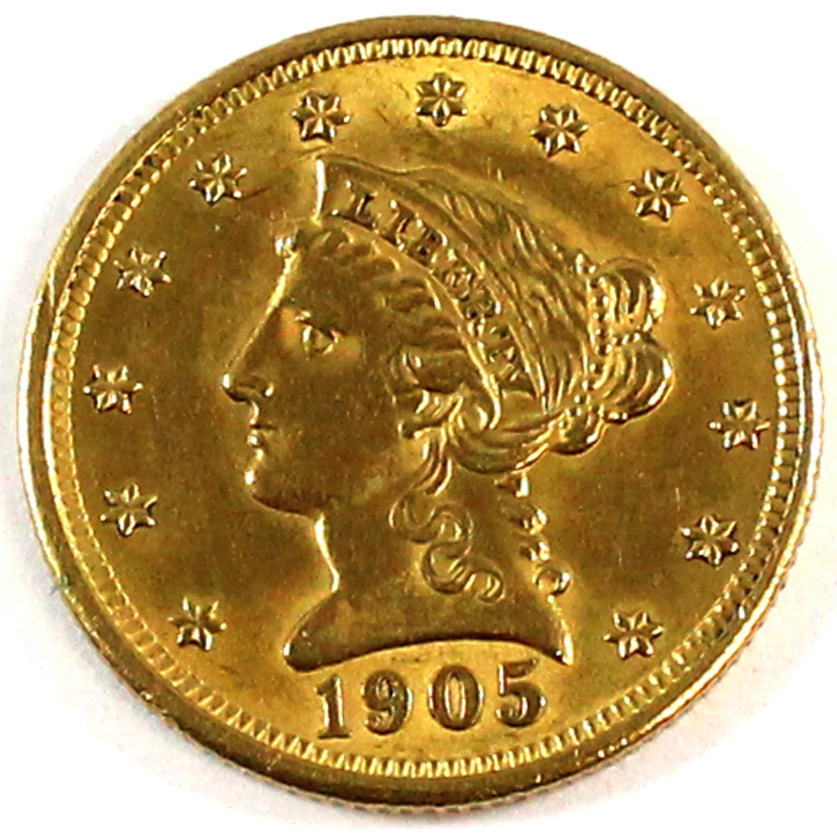 1905 USA $2.50 Gold Brilliant Uncirculated (MS63) $