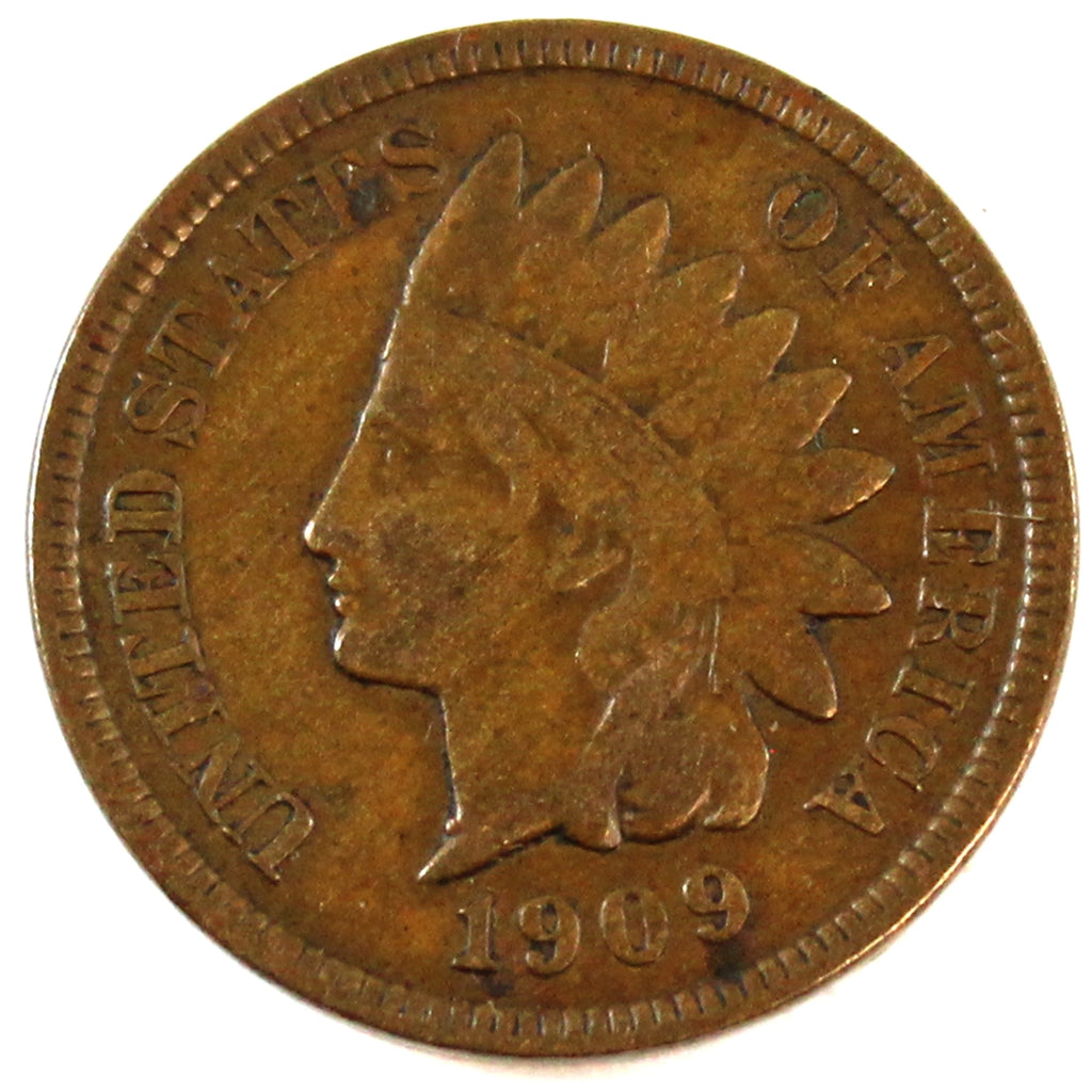 1909 S USA Indian Head Cent VF-EF (VF30) $