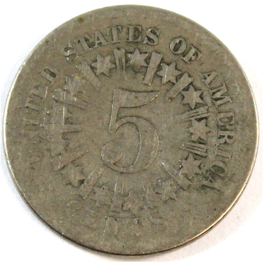 1866 USA Nickel About Good (AG-3)