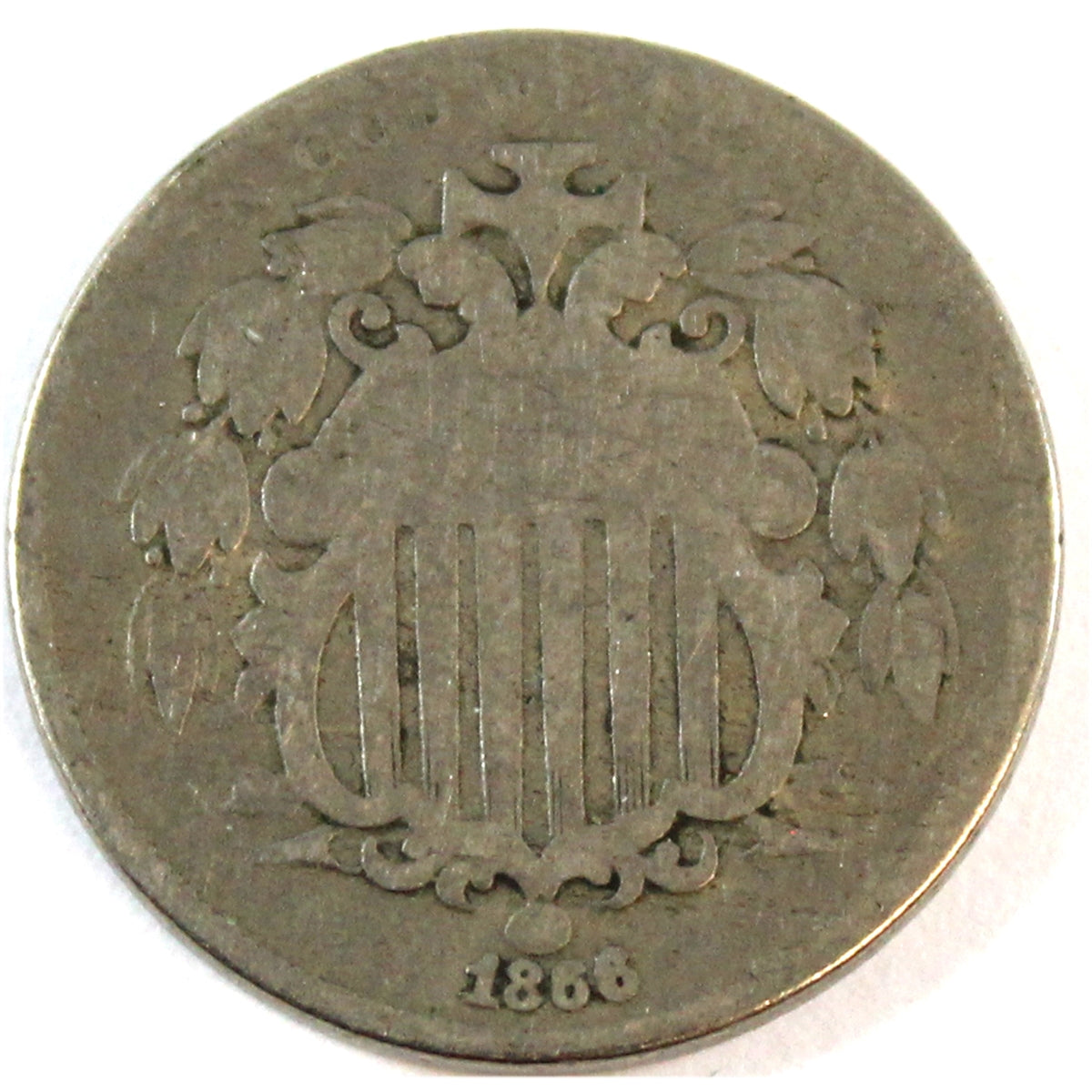 1866 USA Nickel About Good (AG-3)