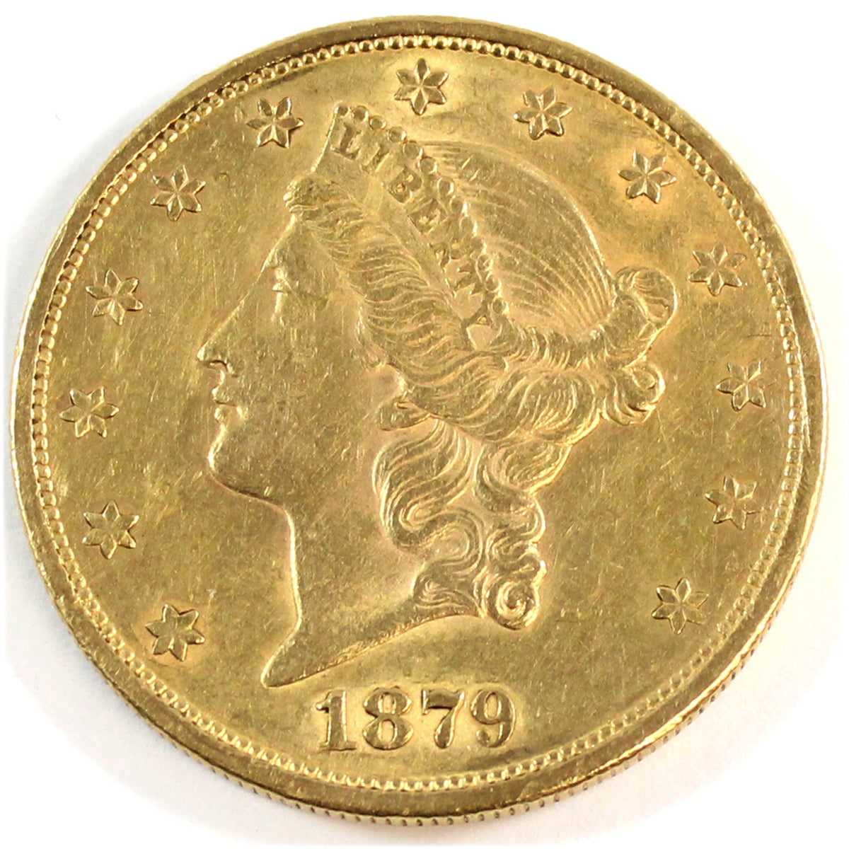 1879 S USA $20.00 Gold EF-AU (EF45) $