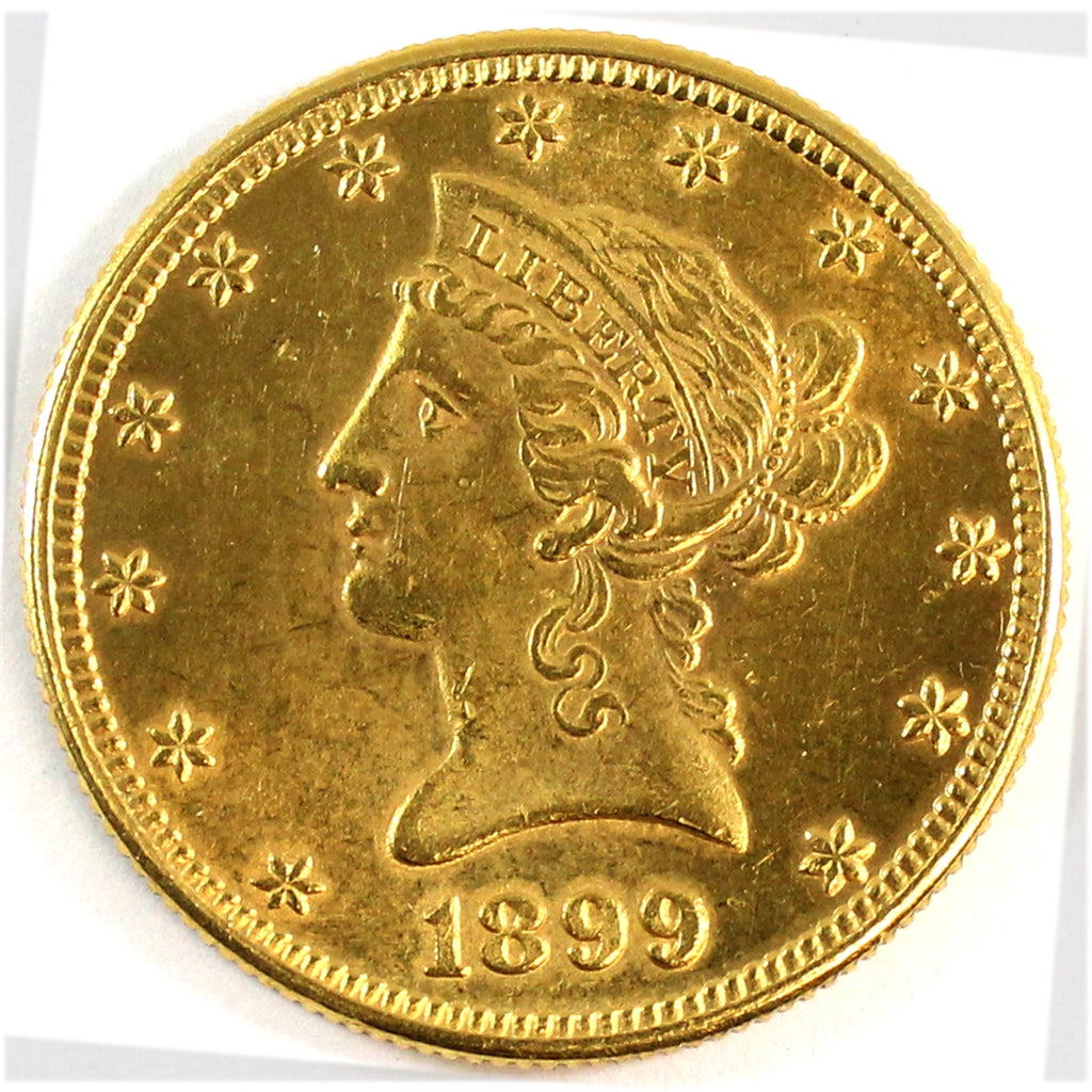 1899 USA $10.00 Gold Brilliant Uncirculated (MS63) $