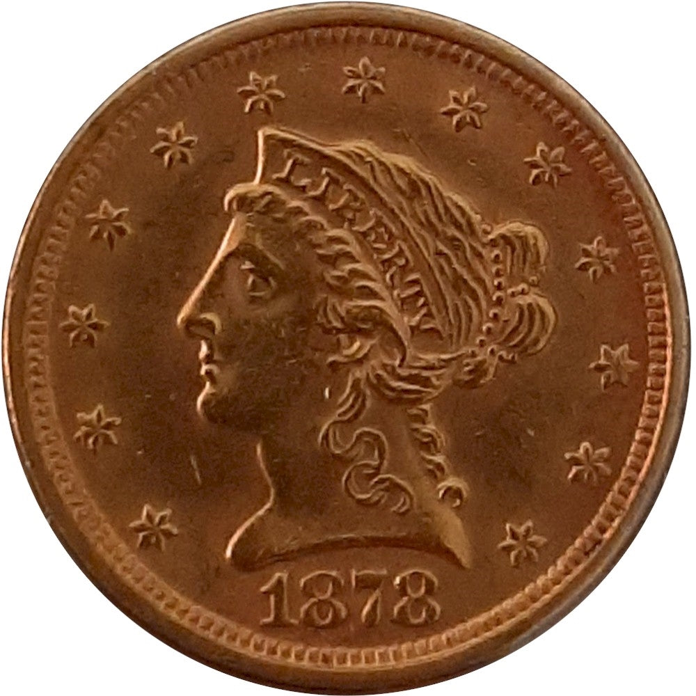 1878 USA $2.50 Gold AU-UNC (AU55)