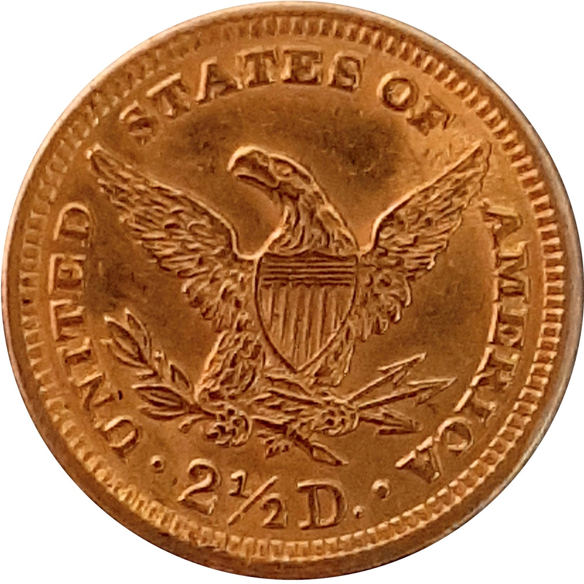 1904 USA $2.50 Gold Almost Uncirculated (AU50)