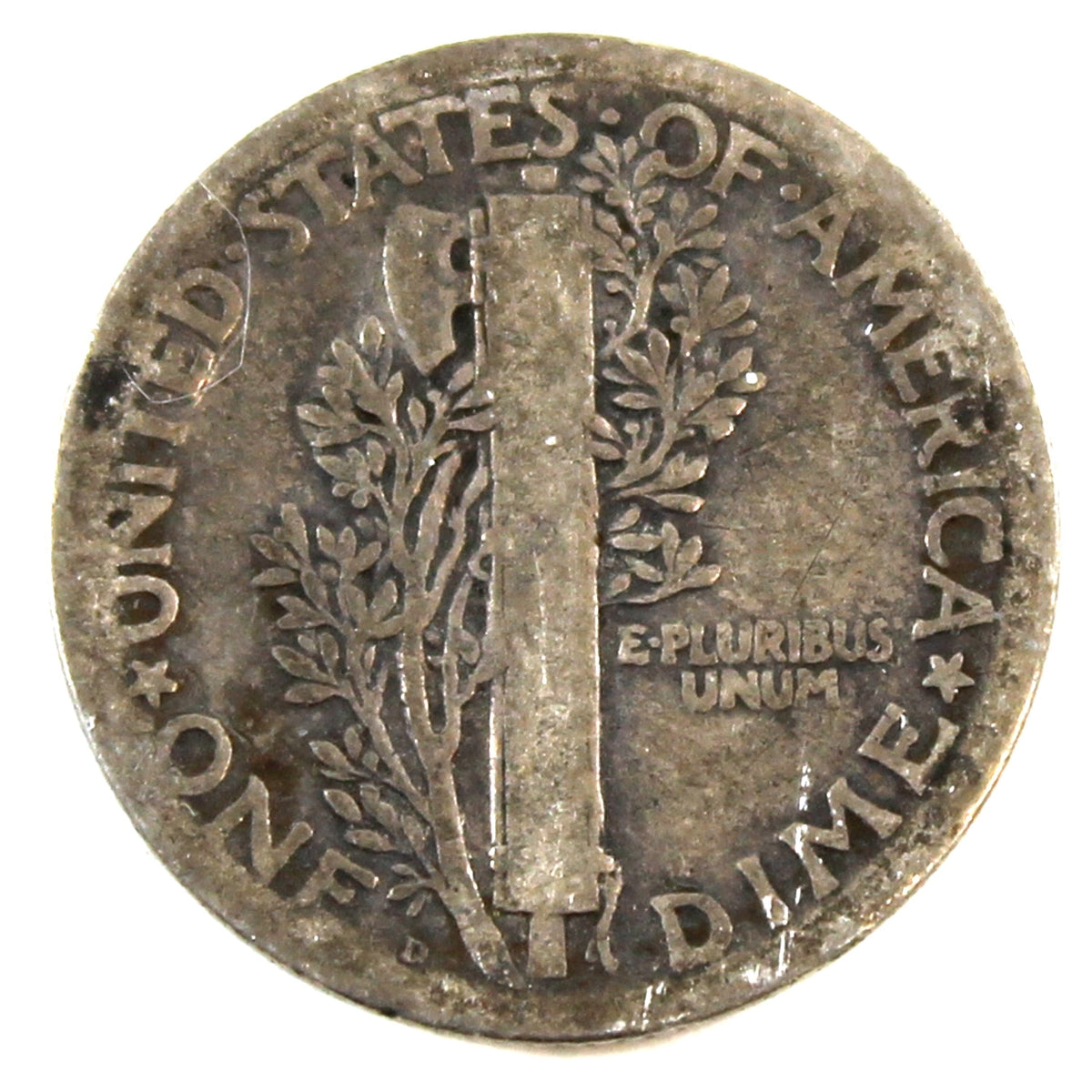 1924 D USA Dime Circulated