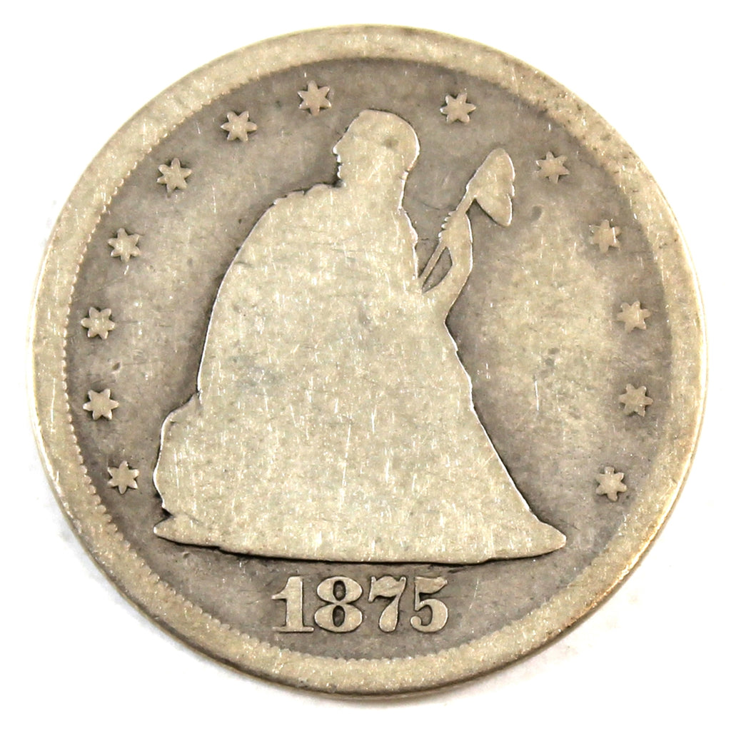 1875 CC USA 20 Cents Good (G4) $