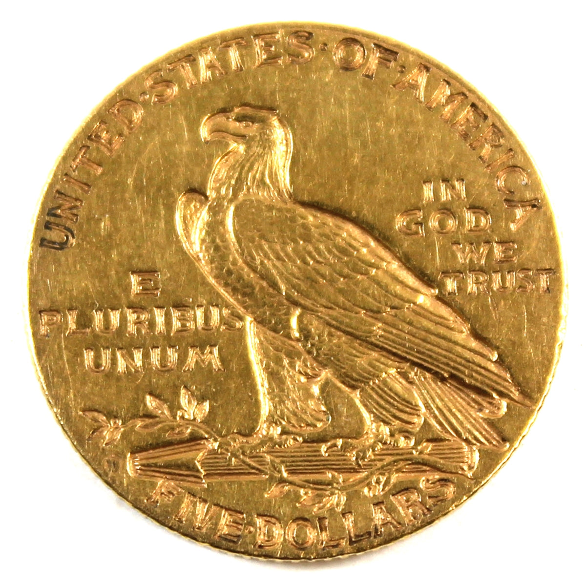 1909 D USA $5.00 Gold Extra Fine (EF40)