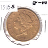 1905 S USA $20.00 Gold EF-AU (EF45) $
